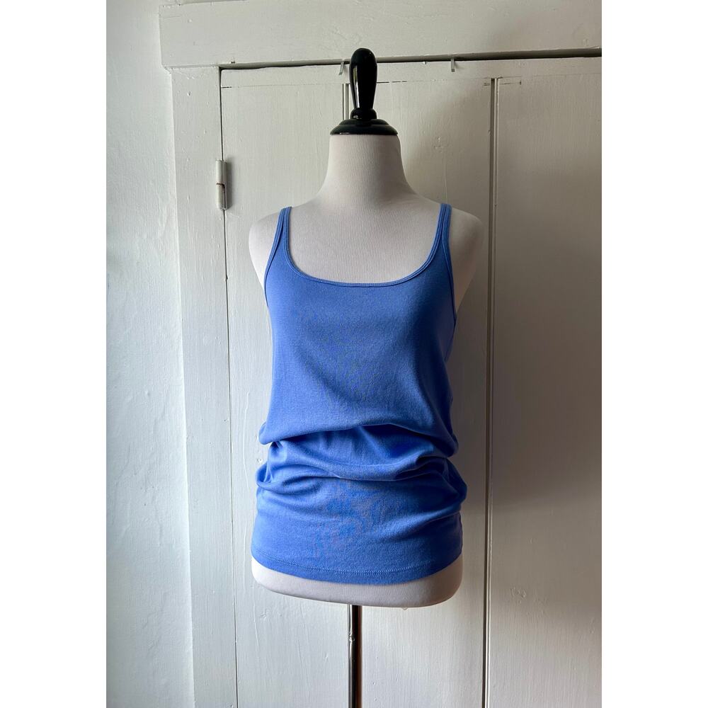 New J Crew tank top size large blue